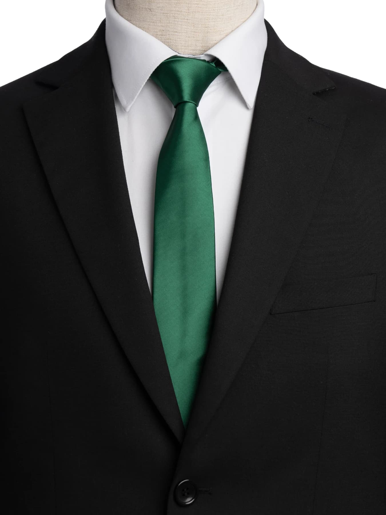 کراوت سبز ساده ال سی من