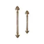 دستگیره در ورودی بهریزان مدل 9404L سایز 475 میلی متر زیتونی