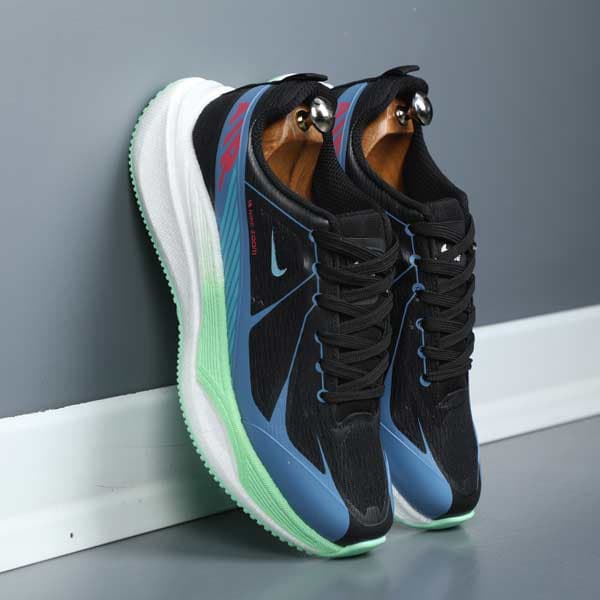 کتونی مردانه نایک Air Zoom مشکی فیروزه ای سرخآبی فسفری SMD