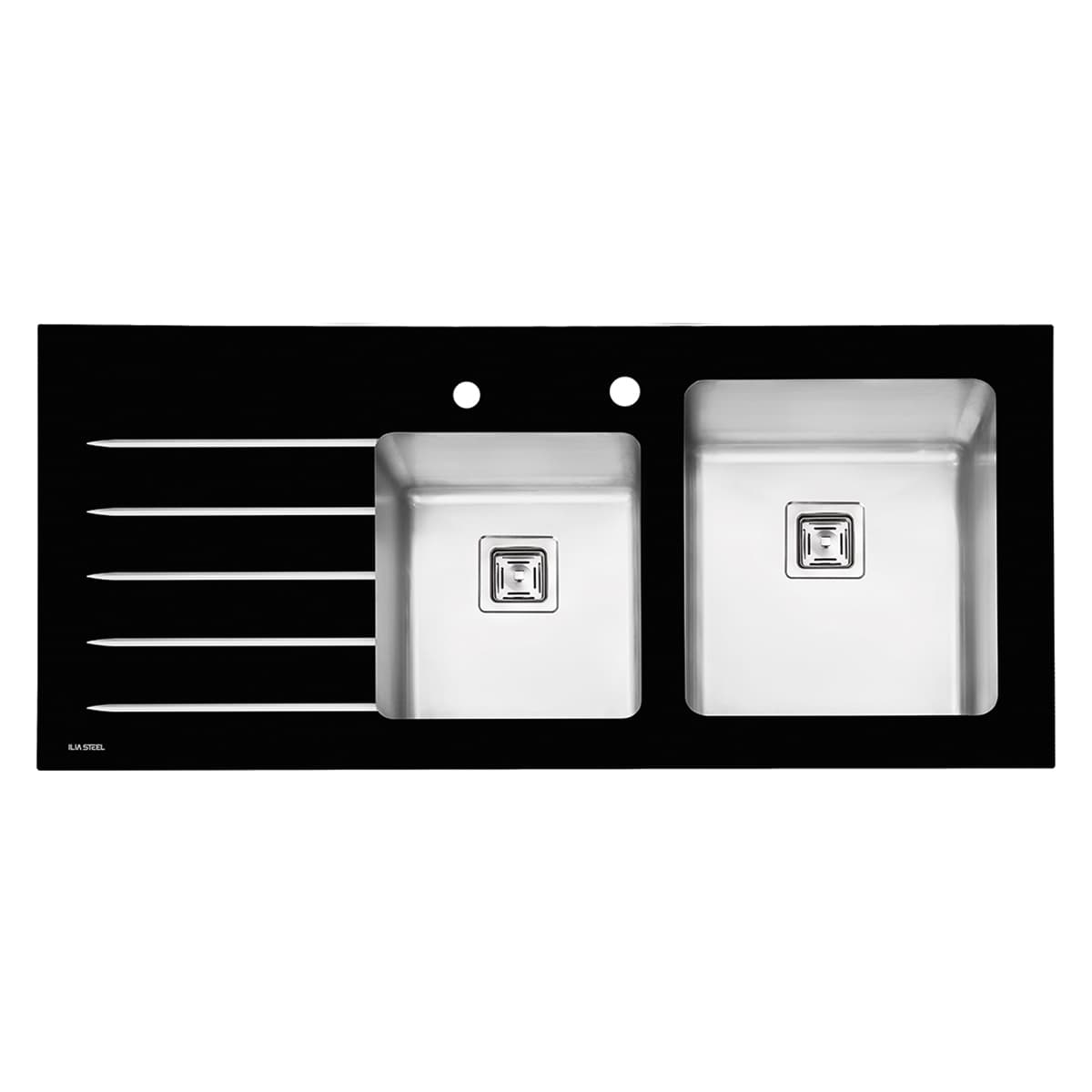 سینک شیشه ای ایلیا استیل مدل 8031