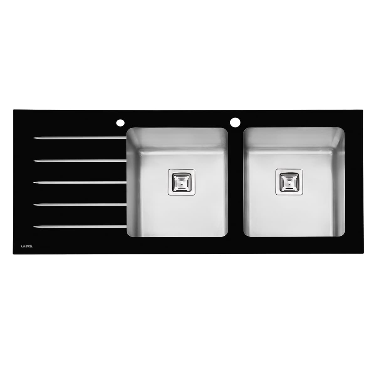 سینک شیشه ای ایلیا استیل مدل 8032