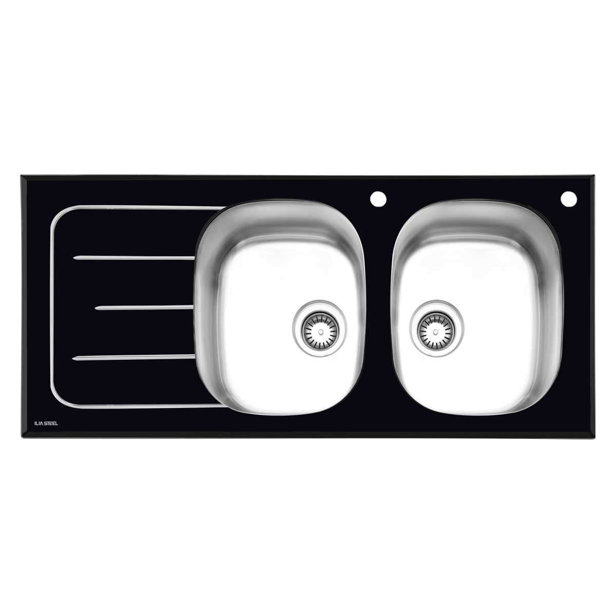 سینک شیشه ای ایلیا استیل مدل 8011