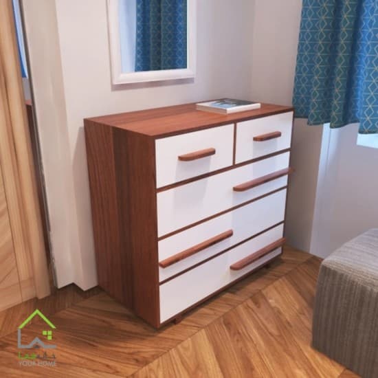 دراور پنج کشو مدرن دستگیره چوبی