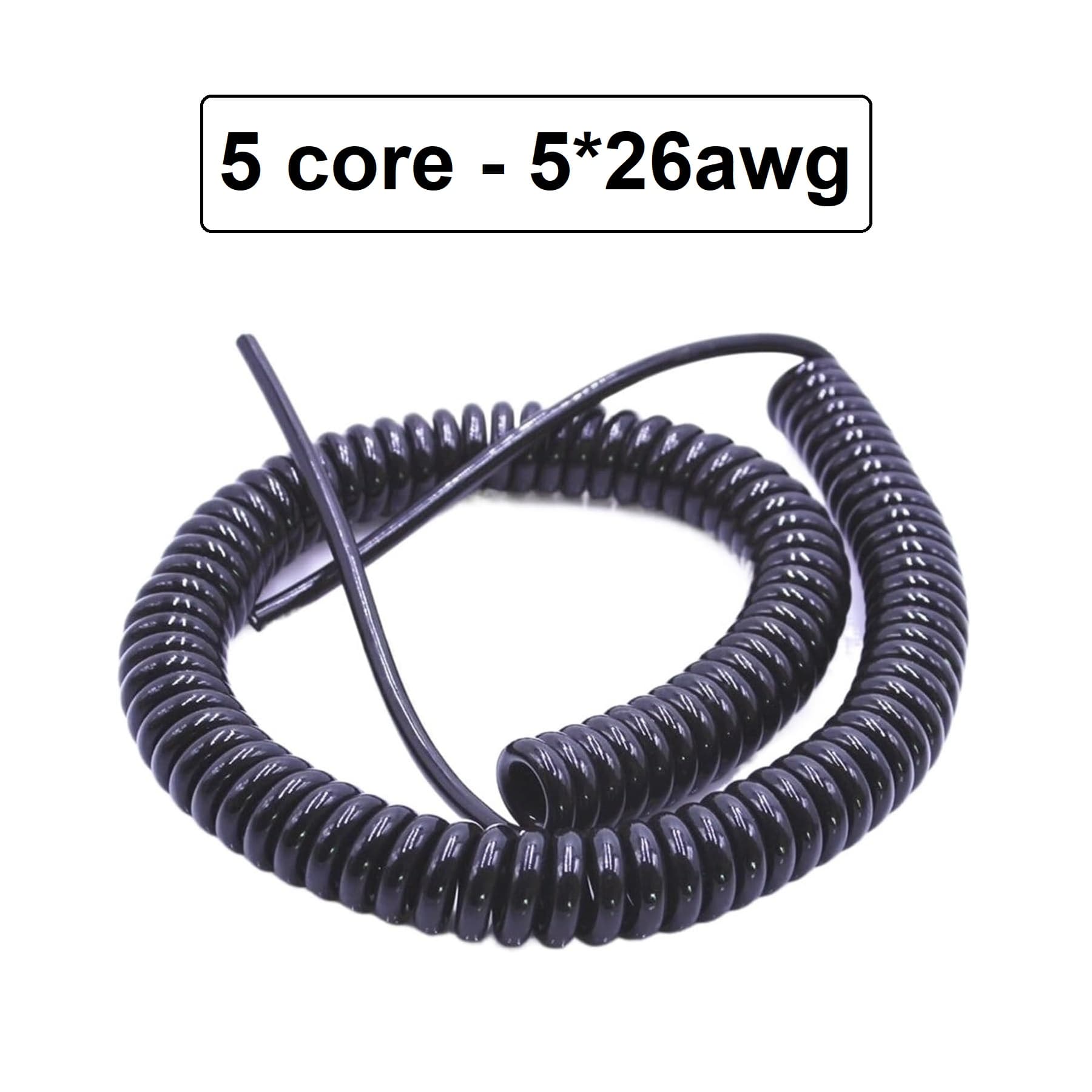 کابل فنری 5 رشته 26AWG – خارجی