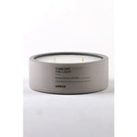 شمع معطر سیمانی دو فیتیله اوبجه کاکائو خامه