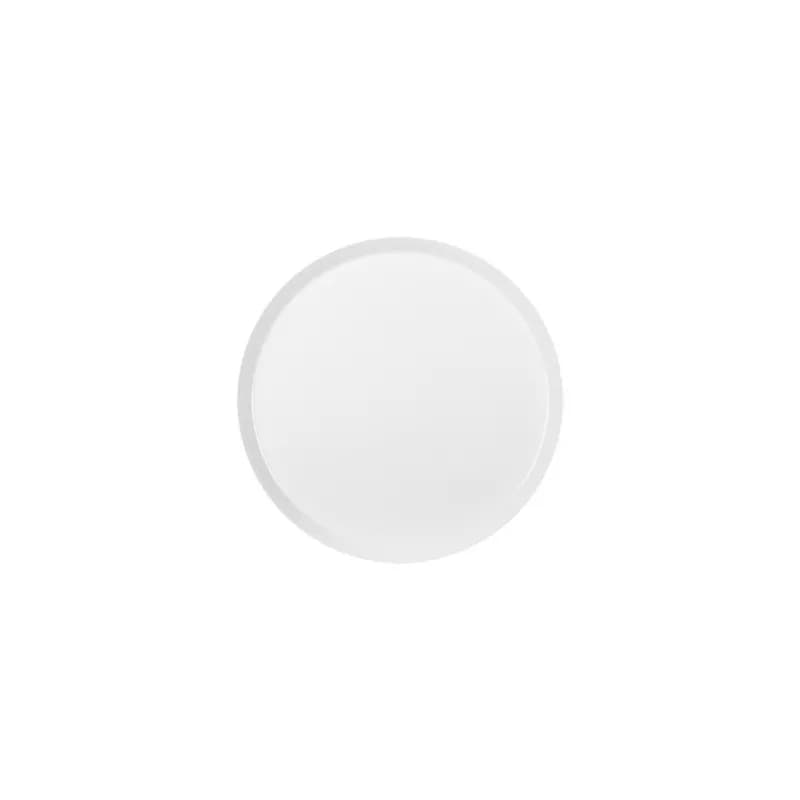 بشقاب تخت چینی زرین فرم اس سفید (سایز 15)