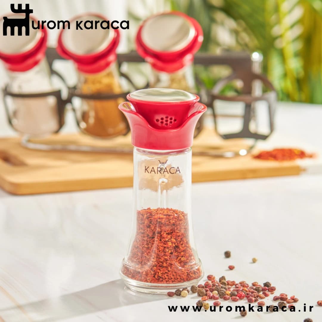 جا ادویه ۵ پارچه کاراجا Nori قرمز