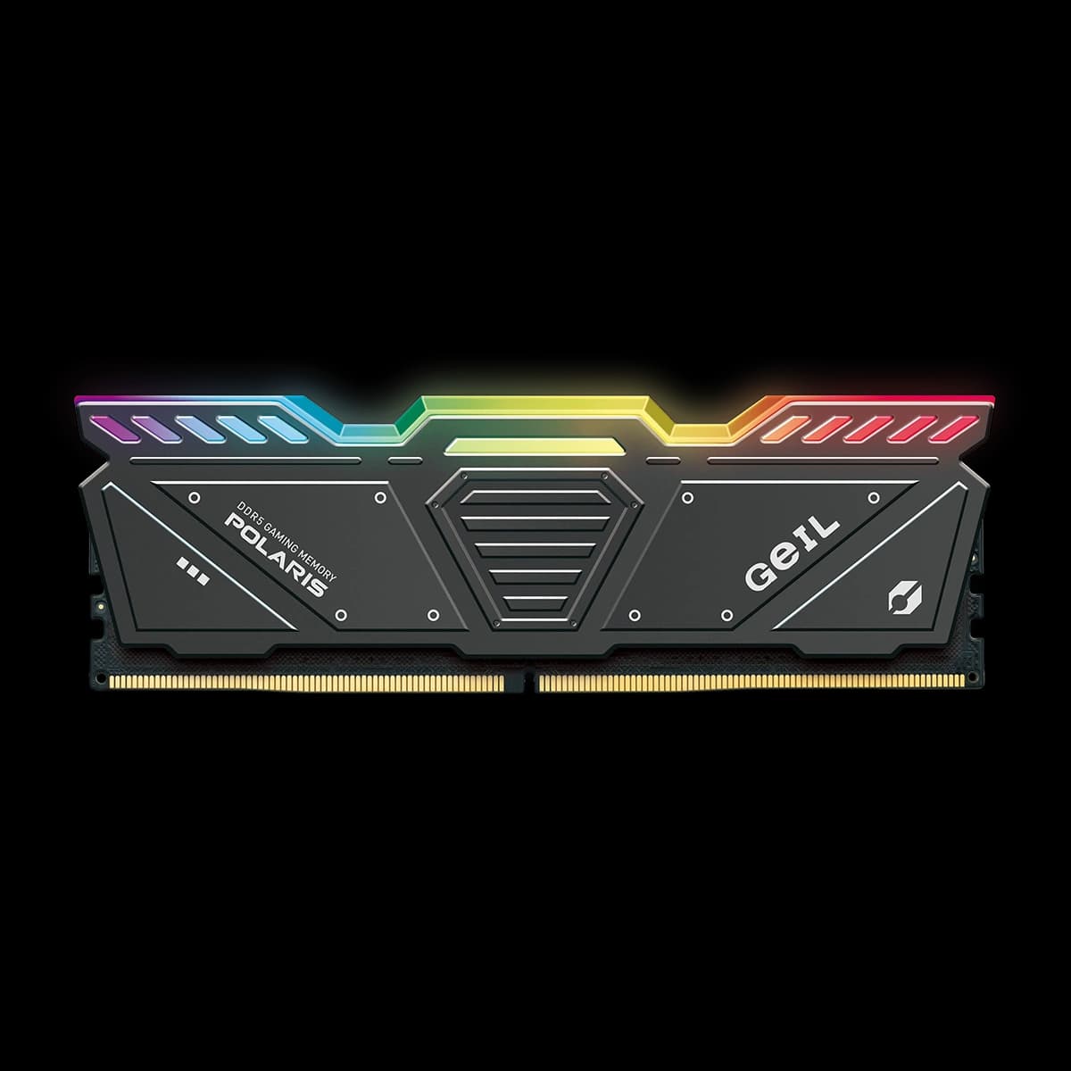 رم کامپیوتر DDR5 گیل مدل POLARIS RGB تک کاناله 5600 مگاهرتز CL38 ظرفیت 16 گیگابایت