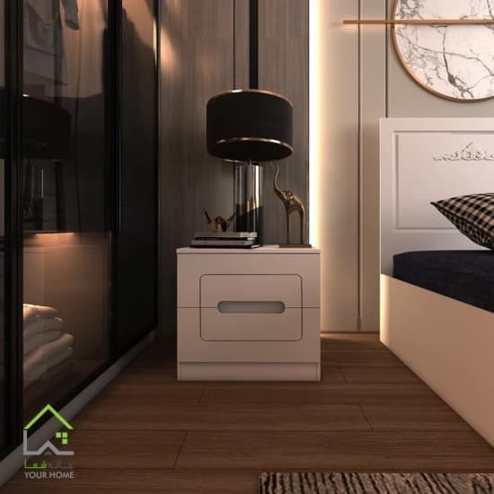 پاتختی مدرن ساده دو کشو