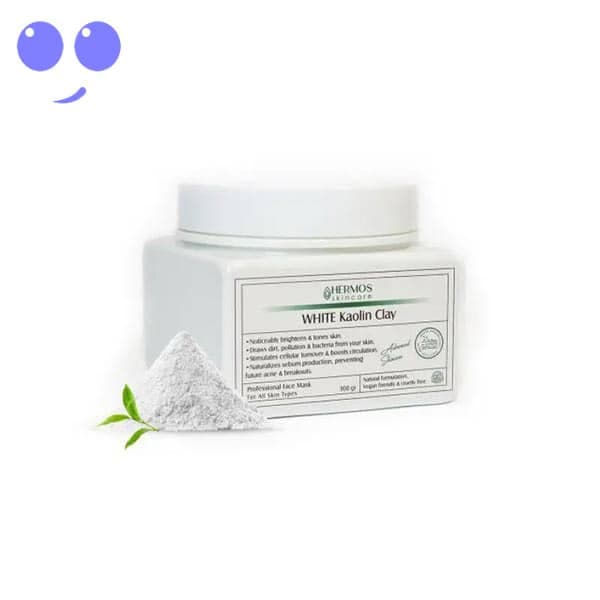 خرید ماسک خاک رس سفید هرموس hermos حجم 300 گرم قیمت ارزان