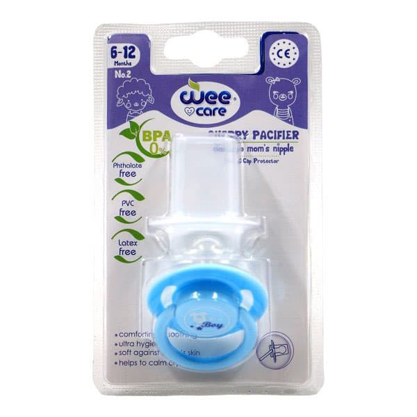 پستانک سرگرد دربدار دسته دار وی کر مدل گیلاسی کد P102 سایز 2