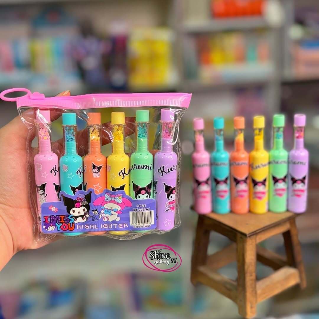 پک هایلایتر نوشابه ای طرح کرومی