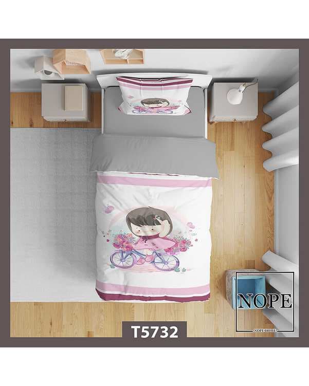 سرویس لحاف روتختی کودک یک نفره 5 تکه نوپه هوم Nopehome طرح فانتزی کد T5732