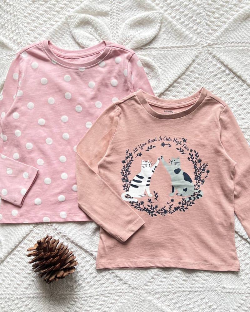 بلوز دو گربه و توپ توپی sinsay