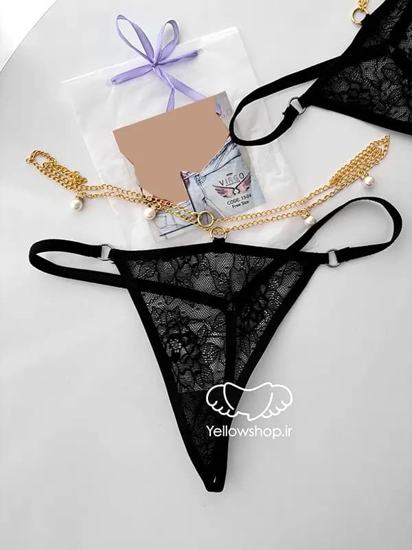 شورت لامبادا فانتزی زنجیر دار زنانه کد 22302