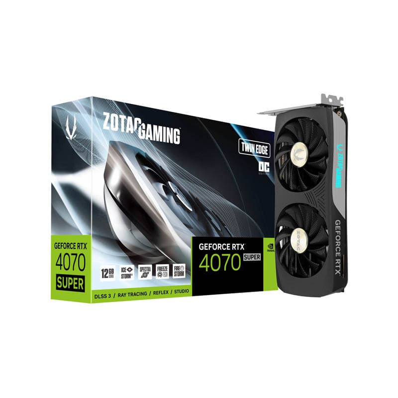 کارت گرافیک زوتک مدل GAMING GeForce RTX 4070 SUPER Twin Edge OC 12GB