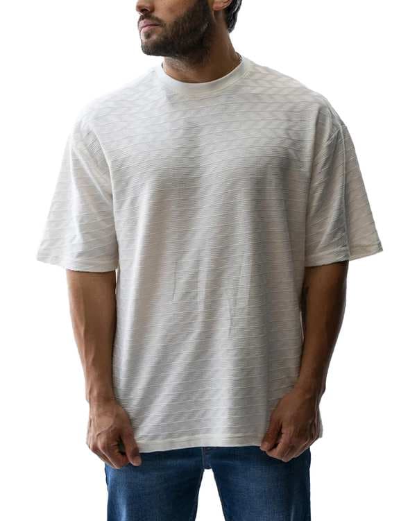 تی شرت مردانه سفید آر ان اس RNS کد 12022421