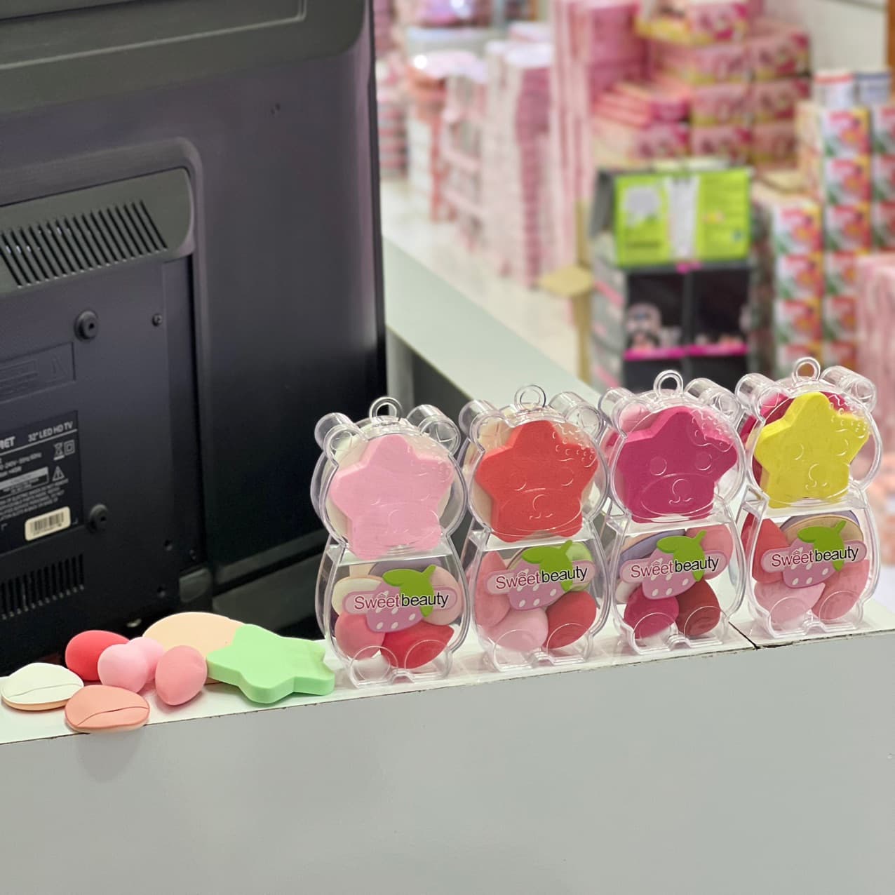 باکس خرس 7 عددی پد اسفنجی Sweet Beauty