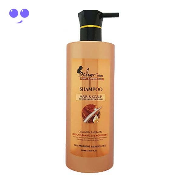 خرید شامپو مو سیلور مون عصاره کراتین و کلاژن 550 میل قیمت ارزان