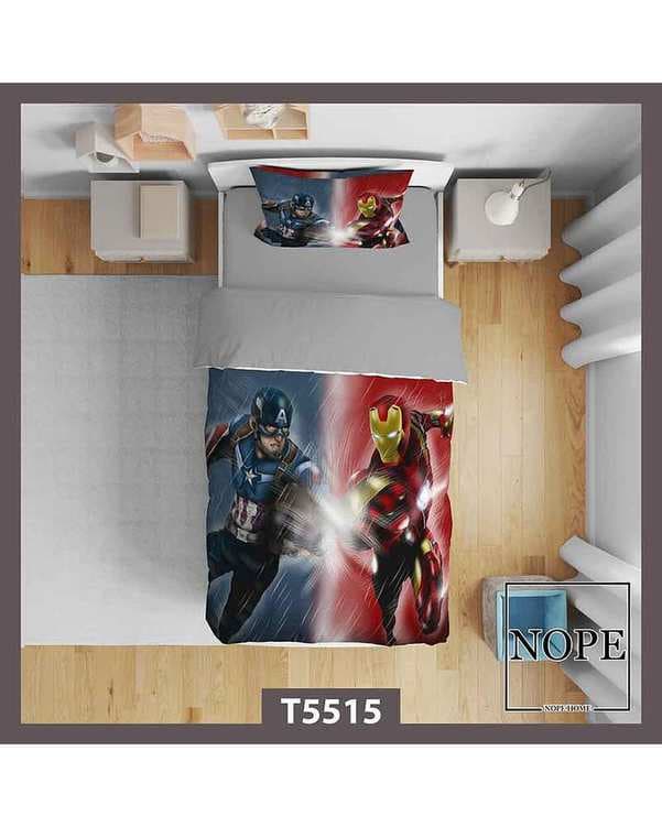 روتختی کودک یک نفره 5 تکه نوپه هوم Nopehome طرح انیمیشن کد T5515