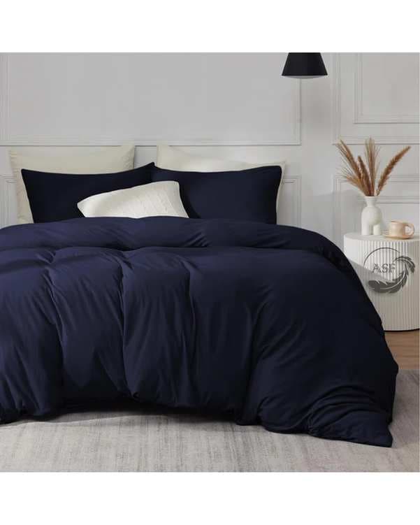 سرویس لحاف روتختی دو نفره 8 تکه عرض 140 مشکی ای اس اف ASF مدل MICRO LADY