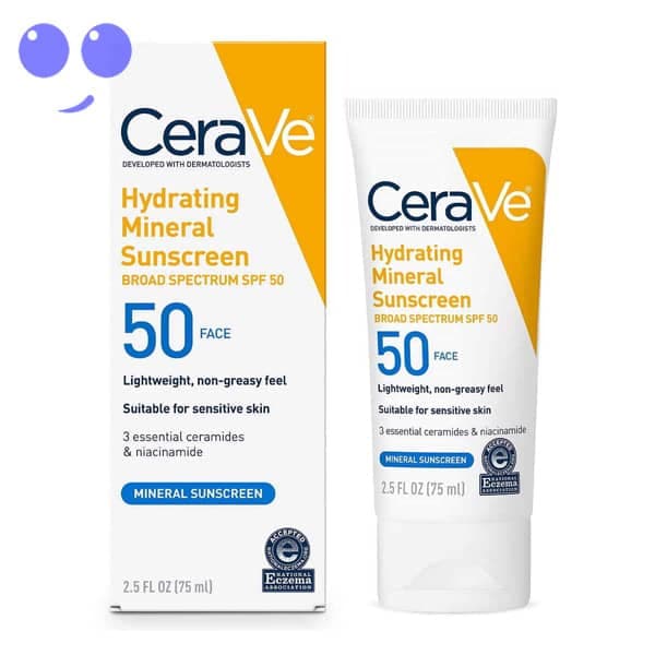 خرید کرم ضدآفتاب مینرال سراوی مدل آبرسان SPF 50 قیمت ارزان