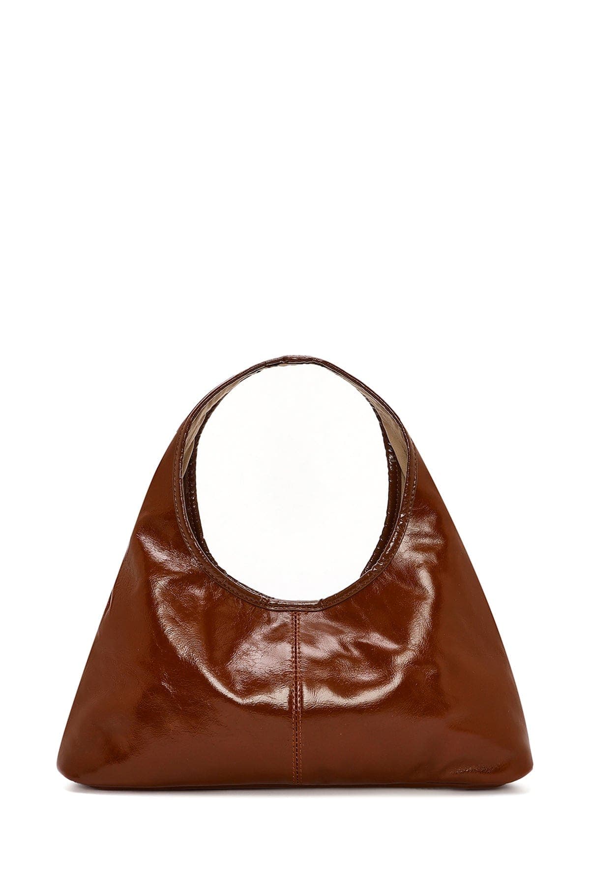 کیف زنانه مینی کلاسیک دستی چرمی قهوهای دری مد