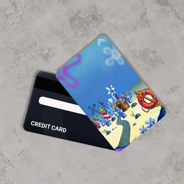 استیکر کارت بانکی مدل باب اسفنجی کد CAB765-K