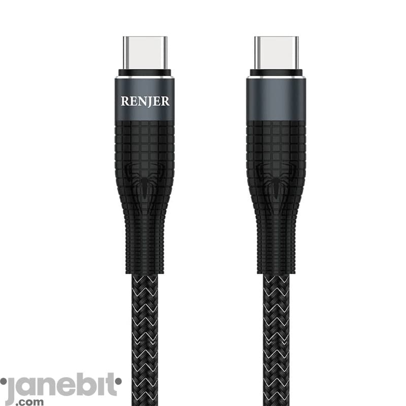 کابل شارژ دو سر تایپ سی برند :RENJER مدل: RJ-P90