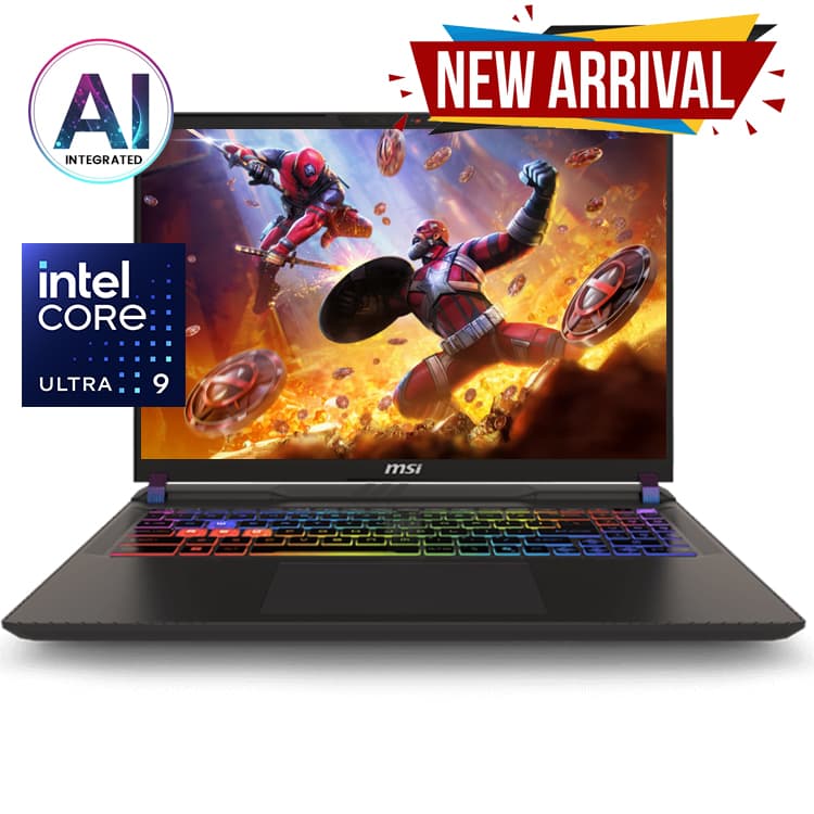 لپ تاپ 16 اینچی گیمینگ ام اس آی مدل Vector 16 HX AI A2XWIG Ultra 9 275HX 64G 1T SSD 16G RTX 5080 WQXGA