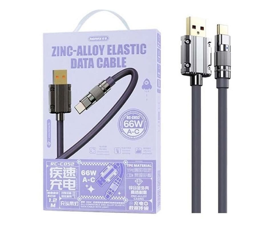 کابل تایپ سی ریمکس remax مدل RC-C052 طول 1.2 متر 67 وات