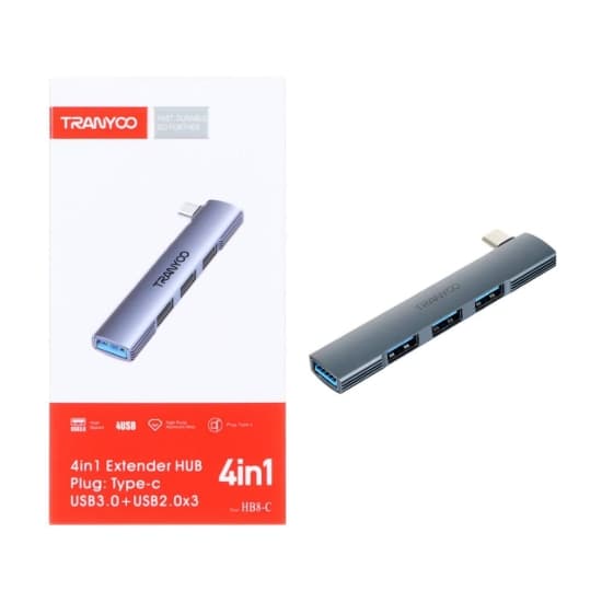 هاب 4 پورت Type-C ترانیو مدل HB8-C