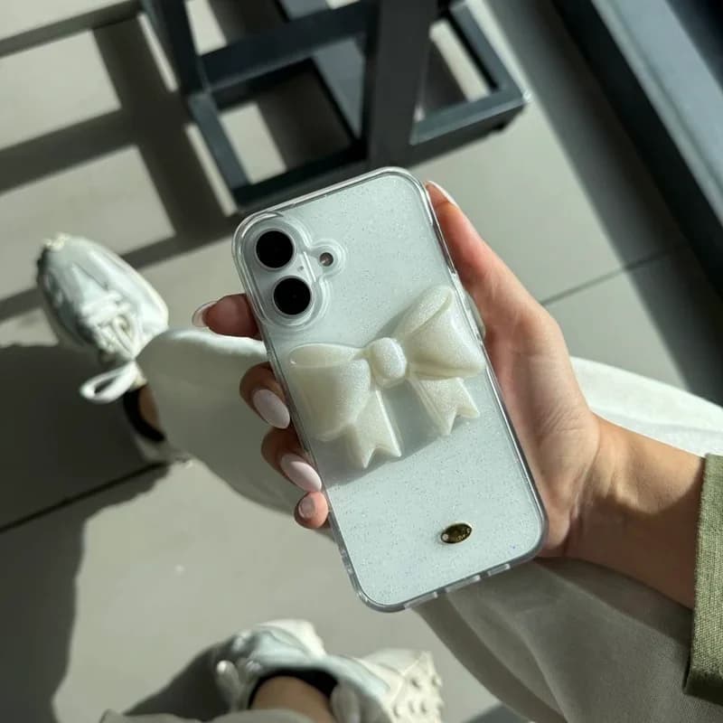 قاب گوشی آیفون white ribbon - کد (۱۰۹۰۹۸)