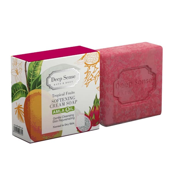 صابون کرمی تروپیکال دیپ سنس مناسب پوست خشک و معمولی 75 گرم