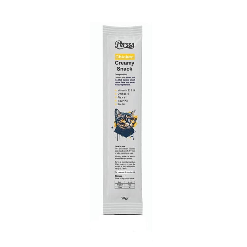 بستنی گربه پرسا با طعم مرغ وزن 20 گرم