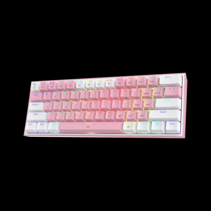 کیبورد مکانیکال گیمینگ ردراگون K617 FIZZ RGB White/pink
