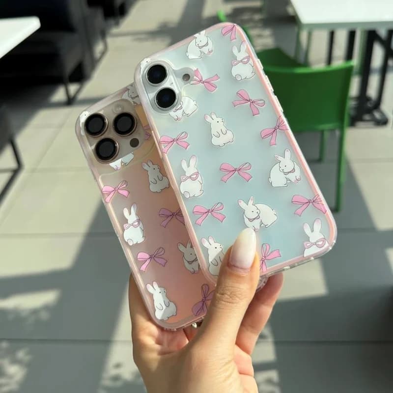 قاب گوشی آیفون خرگوش پاپیون هلوگرامی
