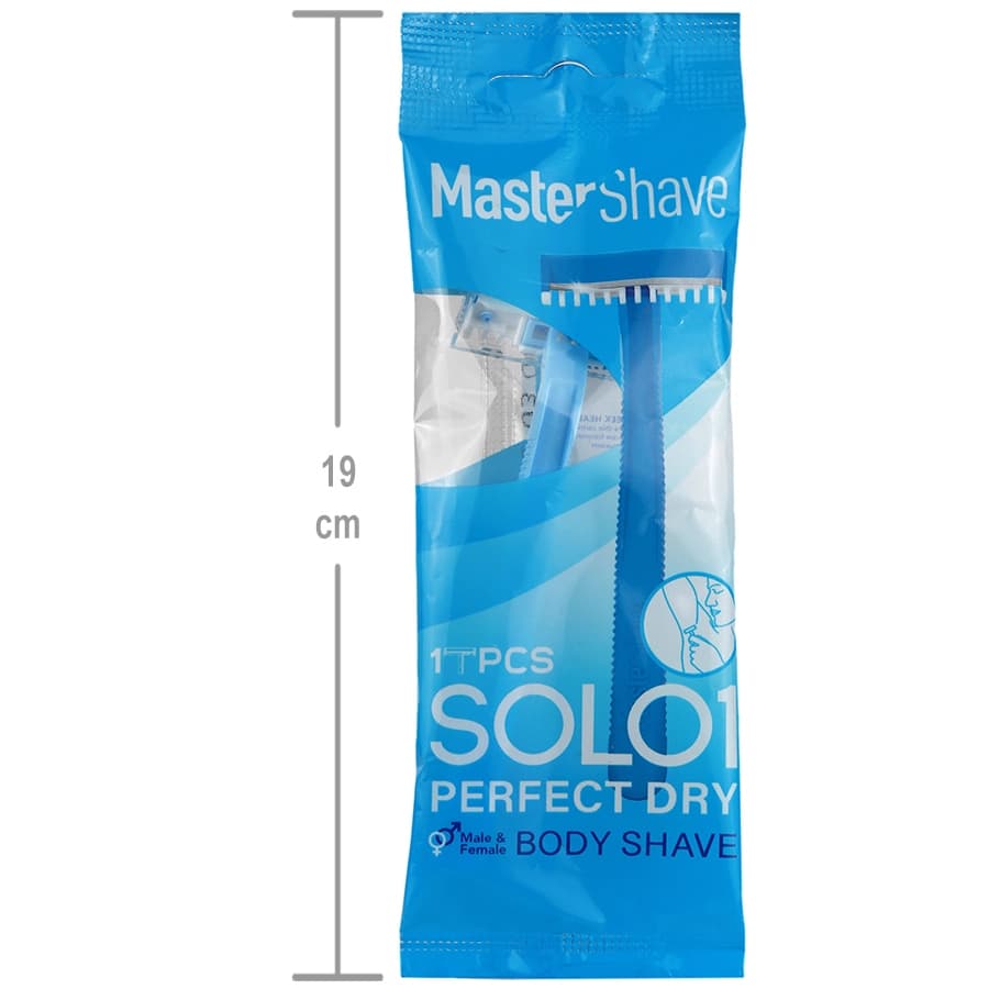 خودتراش تک لبه مستر شیو مدل سولو بسته 1 عددی