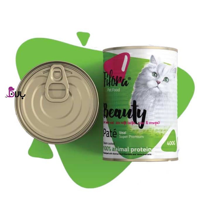 کنسرو گربه تقویت پوست و مو فیفورا گوشت (400 گرم)