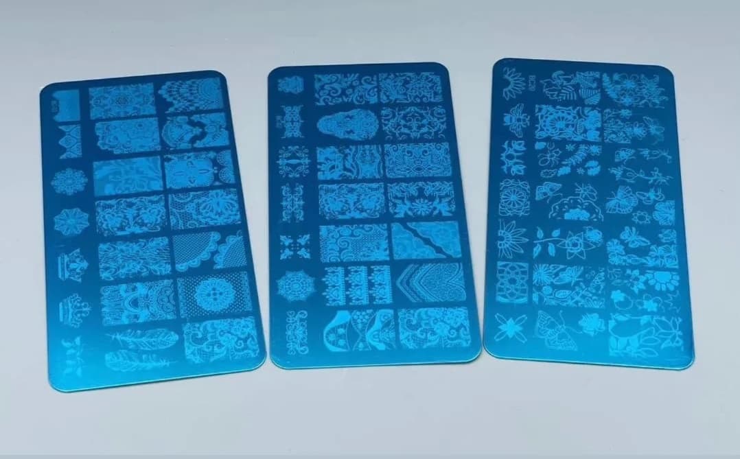 شابلون طراحی ناخن فلزی کوچک حرفه ای استیل