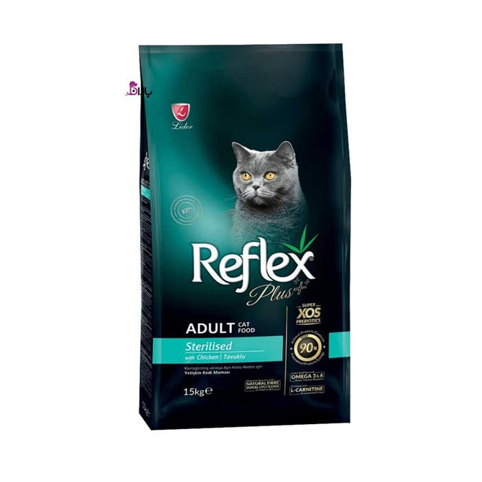 غذای خشک گربه رفلکس پلاس عقیم شده طعم مرغ استرلایزد (Reflex Sterilised) وزن 15 کیلوگرم
