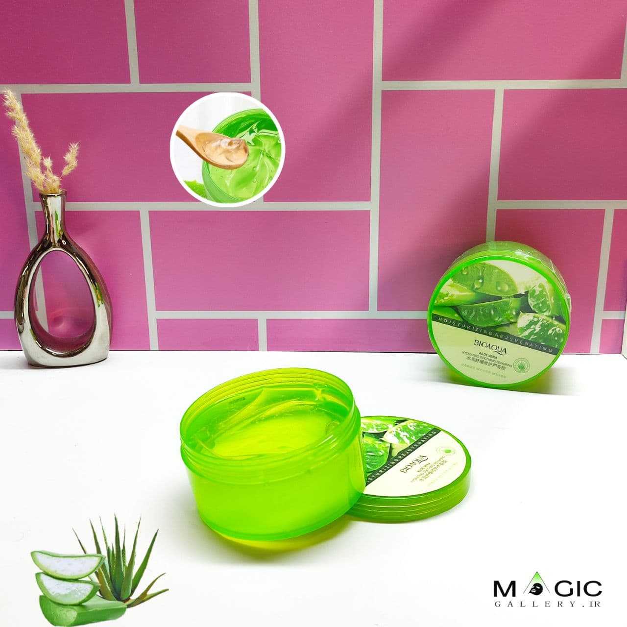 ژل آبرسان آلوئه ورا بیوآکوا ۳۰۰ گرم | بافت سبک و بدون چربی BIOAQUA ALOE VERA GEL