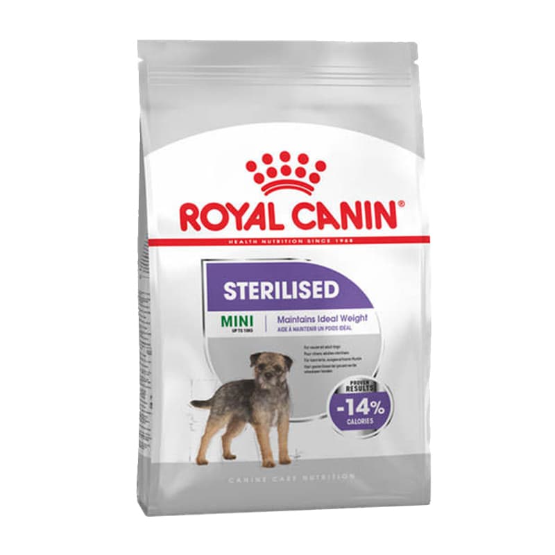 غذای خشک سگ عقیم شده نژاد کوچک رویال کنین وزن 3 کیلوگرم