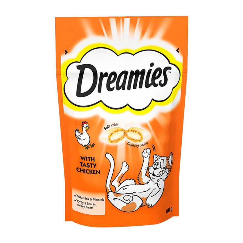 تشویقی گربه دریمیز مدل مرغ وزن 60 گرم