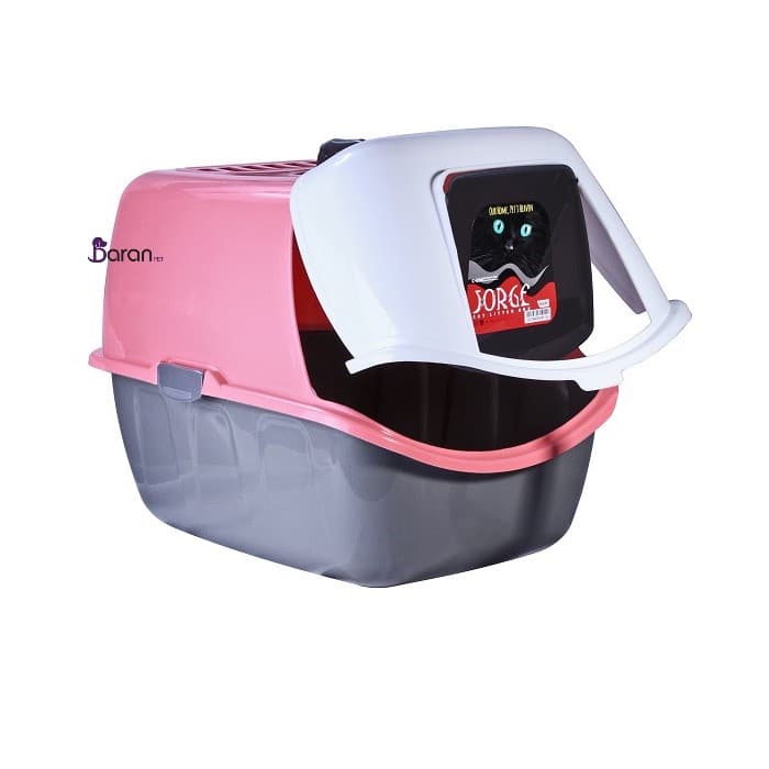 ظرف خاک گربه مدل جورج مسقف به همراه بیلچه هپی پت