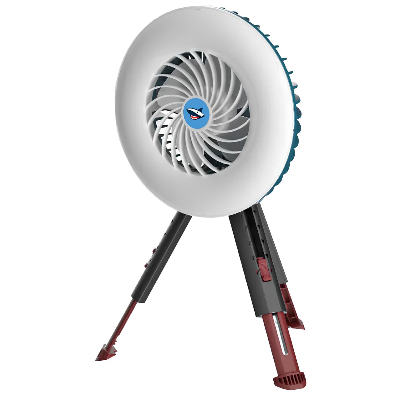 چراغ کمپینگ و پنکه شارژی صفحه خورشیدی اسمایلینگ شارک LY-0264