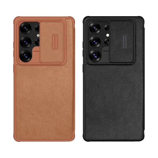 کیف چرمی نیلکین Qin Pro سامسونگ S25 Ultra
