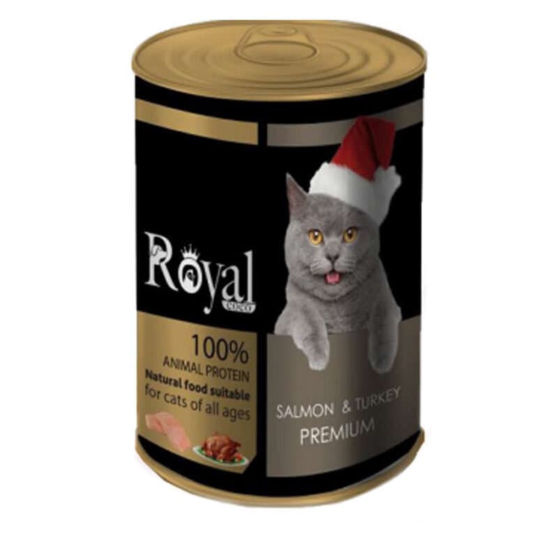 کنسرو پته مخصوص گربه رویال کوکو با طعم سالمون و بوقلمون وزن 380 گرم