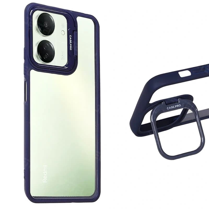 قاب گوشی پاپ لنز برای Xiaomi Redmi 13C مدل استند دار