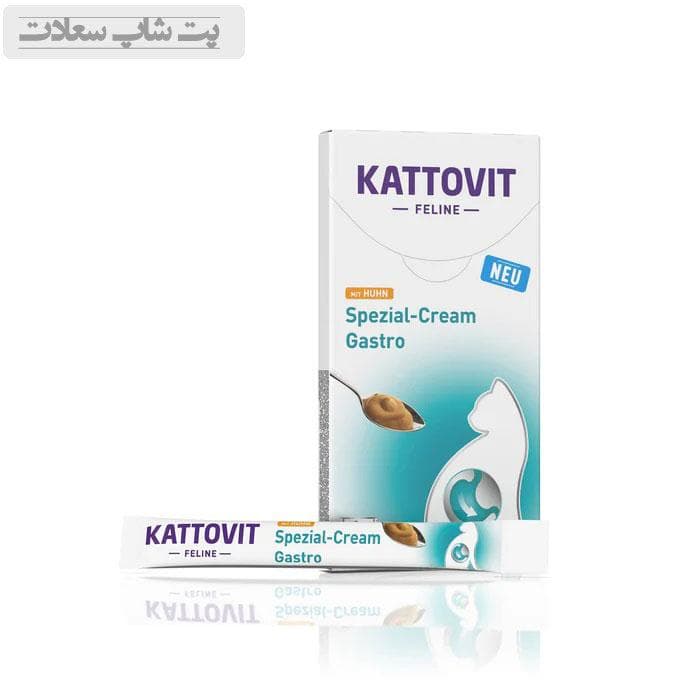 بستنی گربه گسترو کتوویت طعم مرغ Kattovit Gastro Chicken وزن 15 گرم